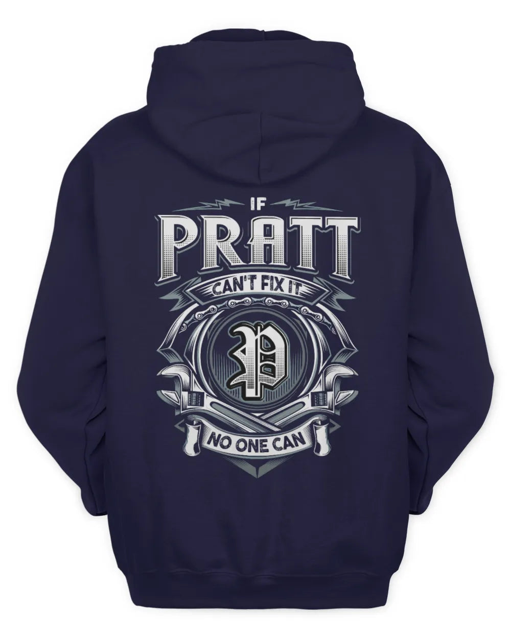 PRATT AP81-K4-626 - Personalized Ahmed Quote Apparel “If Ahmed Can't Fix It, No One Can” - Unisex Hoodie - Navy