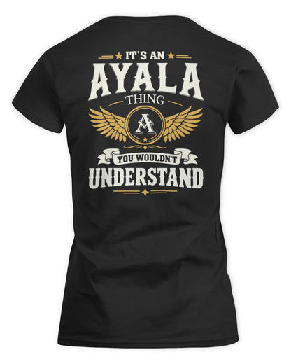AYALA KT06-M008 It’s a [NAME] Thing – You Wouldn’t Understand | Personalized Vintage T-Shirt - Women's Standard T-Shirt - Black