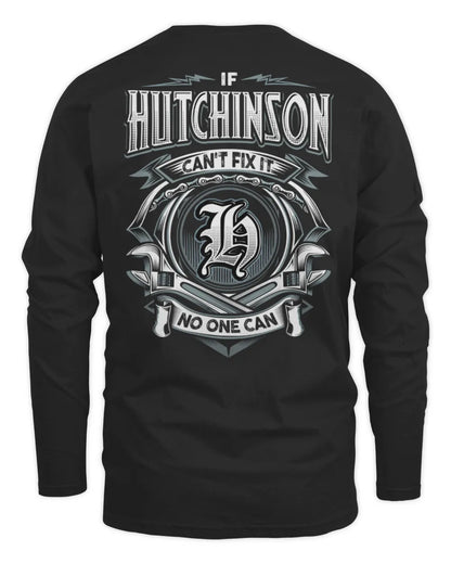 HUTCHINSON AP81-K4-626 - Personalized Ahmed Quote Apparel “If Ahmed Can't Fix It, No One Can” - Men's Long Sleeved T-Shirt - Black