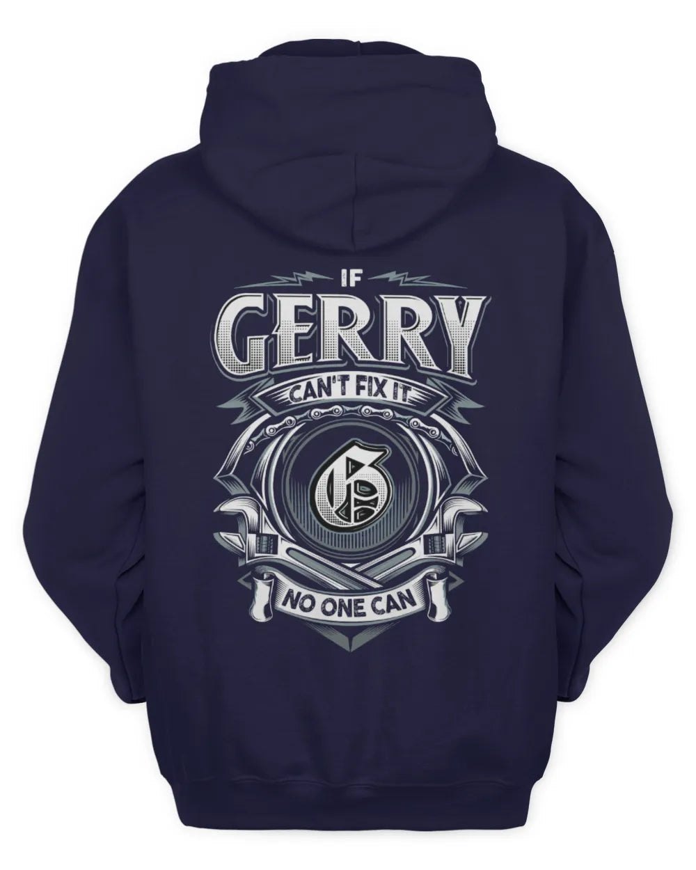GERRY AP81-K4-626 - Personalized Ahmed Quote Apparel “If Ahmed Can't Fix It, No One Can” - Unisex Hoodie - Navy