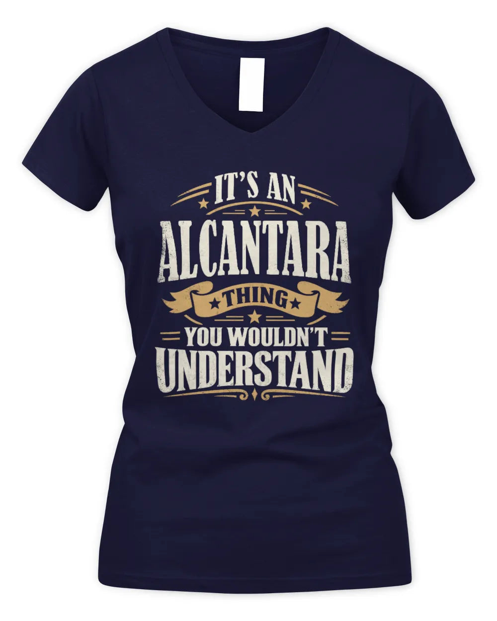 ALCANTARA P08 TH51 - Personalized “It’s a/an [NAME] Thing – You Wouldn’t Understand” Shirt - Women's V-Neck T-Shirt - Navy