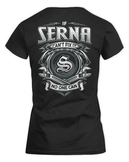 SERNA AP81-K4-626 - Personalized Ahmed Quote Apparel “If Ahmed Can't Fix It, No One Can” - Women's Standard T-Shirt - Black