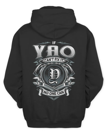 YAO AP81-K4-626 - Personalized Ahmed Quote Apparel “If Ahmed Can't Fix It, No One Can” - Unisex Hoodie - Black