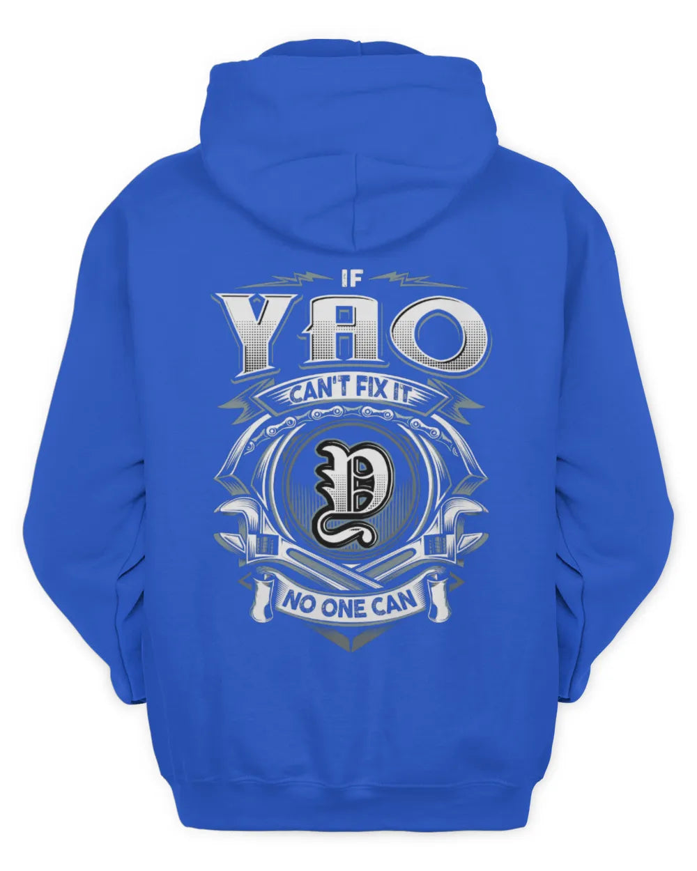 YAO AP81-K4-626 - Personalized Ahmed Quote Apparel “If Ahmed Can't Fix It, No One Can” - Unisex Hoodie - Royal