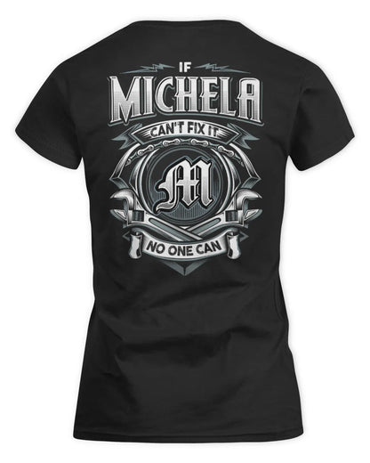 MICHELA AP81-K4-626 - Personalized Ahmed Quote Apparel “If Ahmed Can't Fix It, No One Can” - Women's Standard T-Shirt - Black