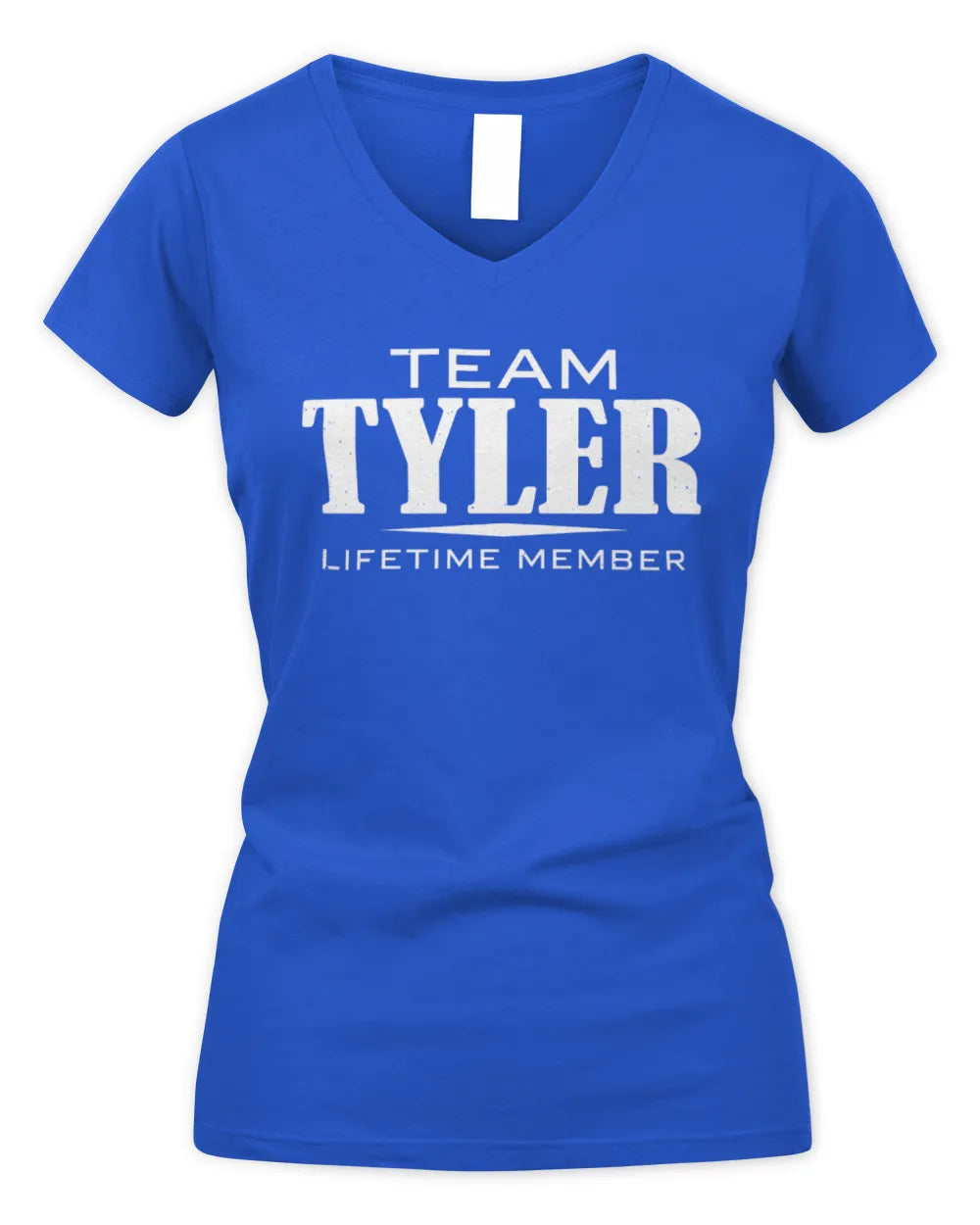 TYLER BL62-K4-128 - Personalized “Team NAME Lifetime Member” - Women's V-Neck T-Shirt - Royal