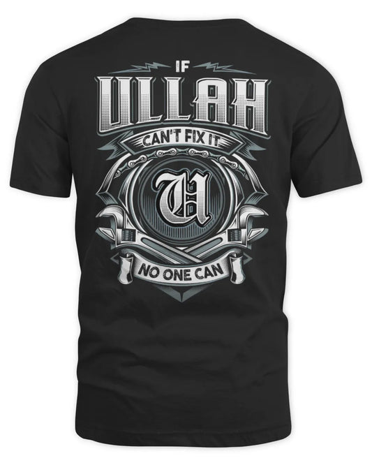 ULLAH AP81-K4-626 - Personalized Ahmed Quote Apparel “If Ahmed Can't Fix It, No One Can” - Unisex Standard T-Shirt - Black