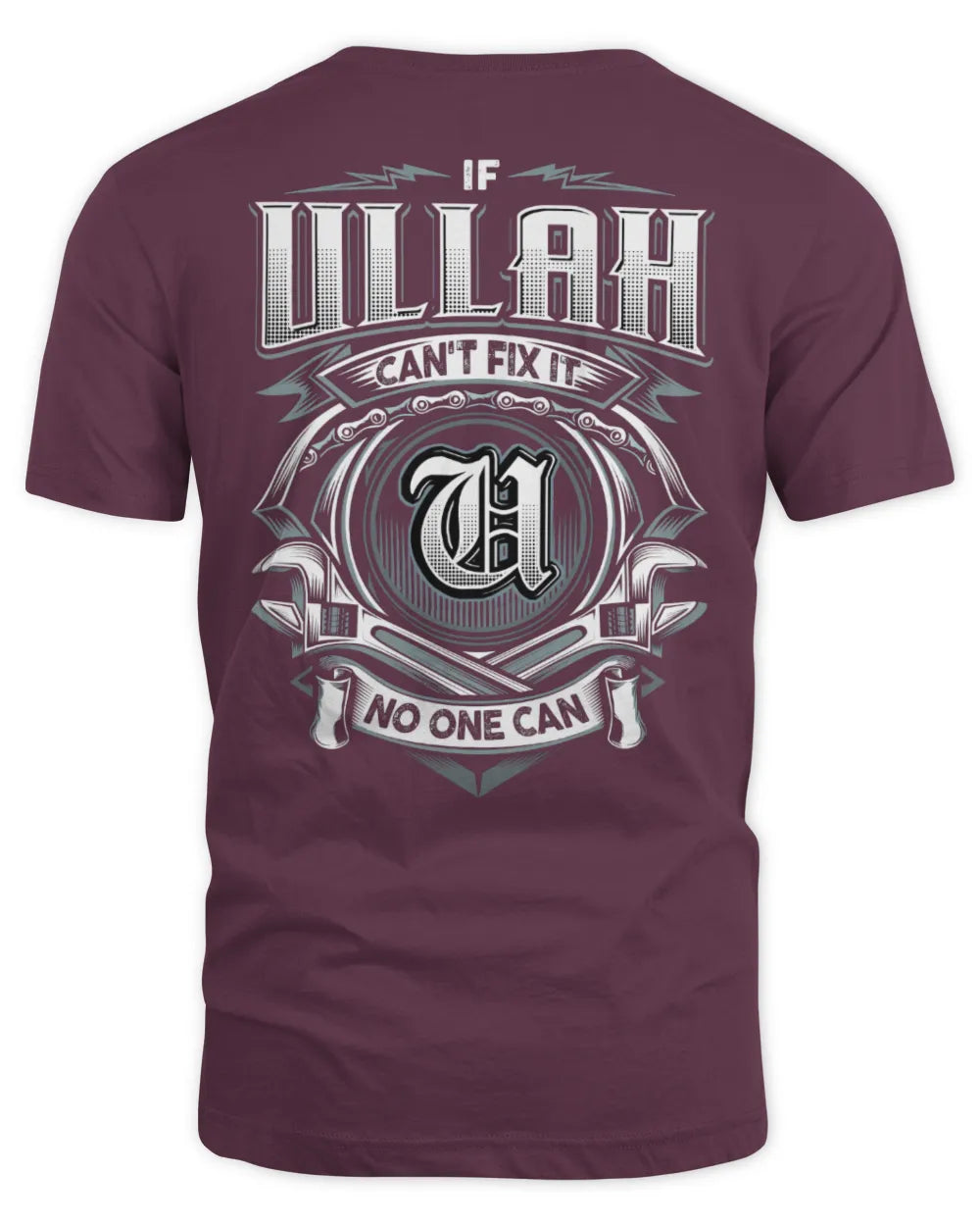 ULLAH AP81-K4-626 - Personalized Ahmed Quote Apparel “If Ahmed Can't Fix It, No One Can” - Unisex Standard T-Shirt - Maroon