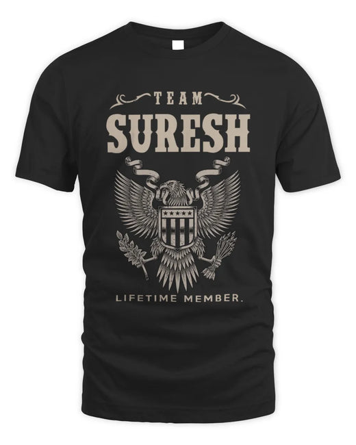 SURESH TP06-K82 – Personalized Classic Style Apparel “Team NAME Lifetime Member”