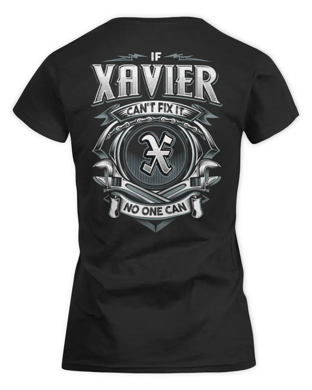 XAVIER AP81-K4-626 - Personalized Ahmed Quote Apparel “If Ahmed Can't Fix It, No One Can” - Women's Standard T-Shirt - Black