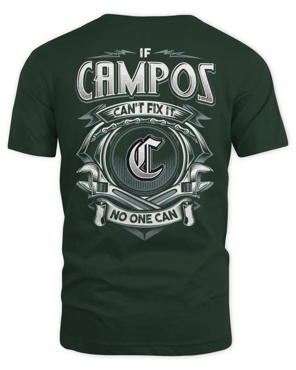 CAMPOS AP81-K4-626 - Personalized Ahmed Quote Apparel “If Ahmed Can't Fix It, No One Can” - Unisex Standard T-Shirt - Forest Green