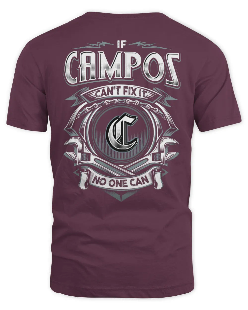 CAMPOS AP81-K4-626 - Personalized Ahmed Quote Apparel “If Ahmed Can't Fix It, No One Can” - Unisex Standard T-Shirt - Maroon