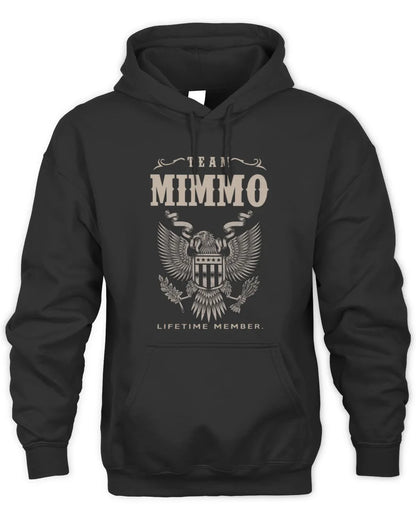 MIMMO TP06-K82 – Personalized Classic Style Apparel “Team NAME Lifetime Member” - Unisex Hoodie - Black