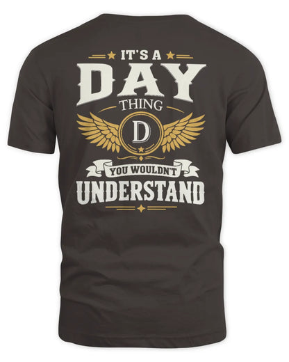 DAY KT06-M008 It’s a [NAME] Thing – You Wouldn’t Understand | Personalized Vintage T-Shirt - Unisex Standard T-Shirt - Dark Chocolate