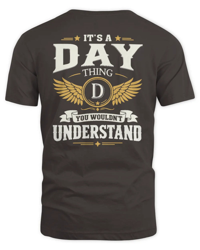 DAY KT06-M008 It’s a [NAME] Thing – You Wouldn’t Understand | Personalized Vintage T-Shirt - Unisex Standard T-Shirt - Dark Chocolate