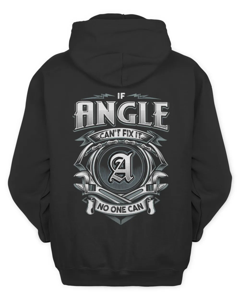 ANGLE AP81-K4-626 - Personalized Ahmed Quote Apparel “If Ahmed Can't Fix It, No One Can” - Unisex Hoodie - Black
