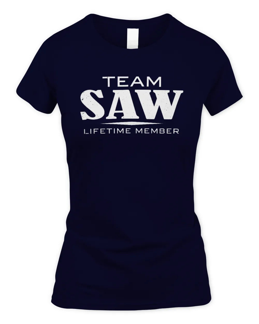 SAW BL62-K4-128 - Personalized “Team NAME Lifetime Member” - Women's Standard T-Shirt - Navy