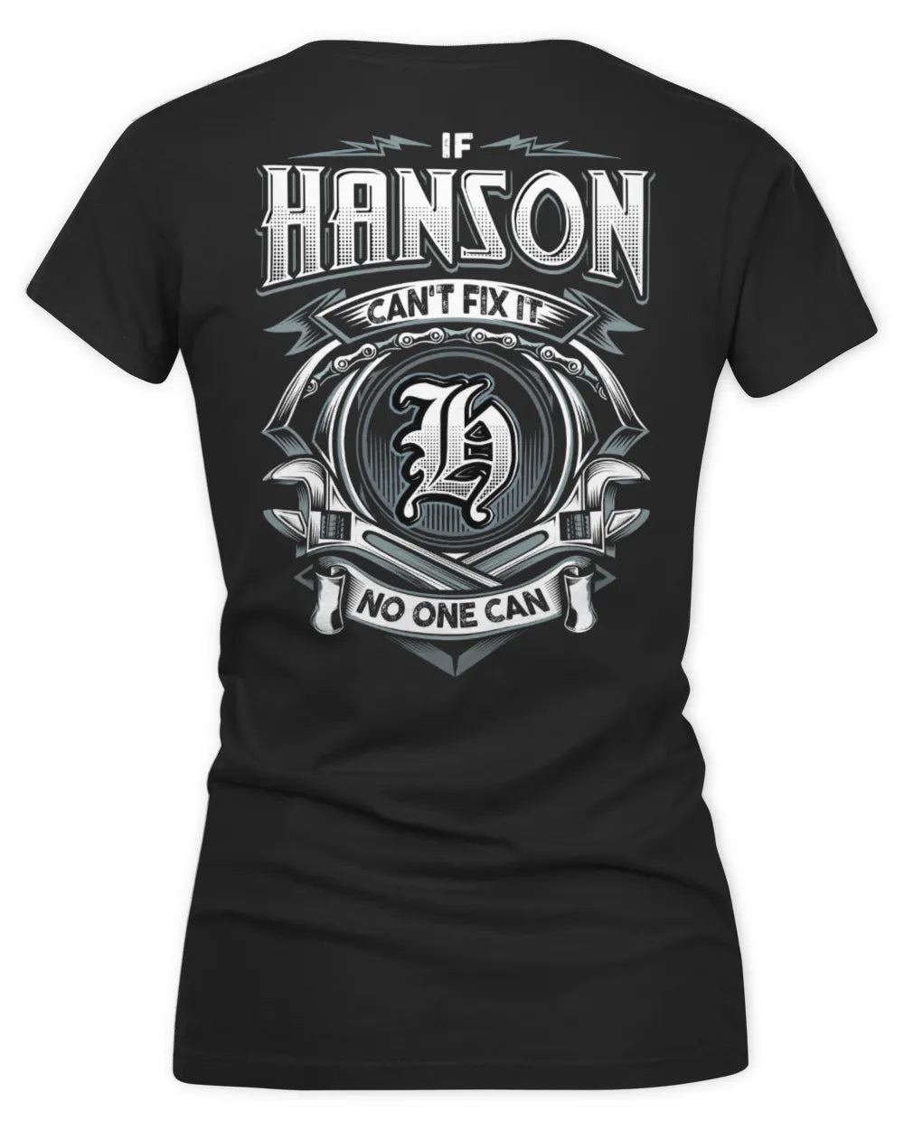 HANSON AP81-K4-626 - Personalized Ahmed Quote Apparel “If Ahmed Can't Fix It, No One Can” - Women's V-Neck T-Shirt - Black