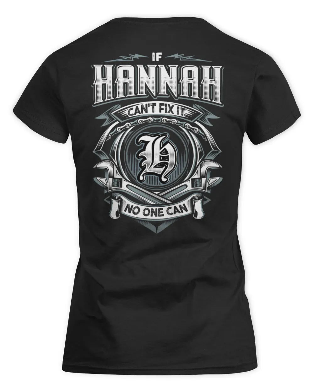 HANNAH AP81-K4-626 - Personalized Ahmed Quote Apparel “If Ahmed Can't Fix It, No One Can” - Women's Standard T-Shirt - Black