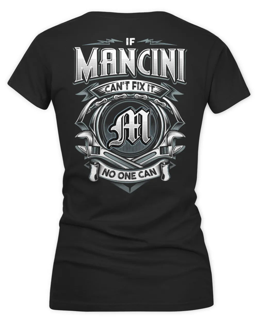 MANCINI AP81-K4-626 - Personalized Ahmed Quote Apparel “If Ahmed Can't Fix It, No One Can” - Women's V-Neck T-Shirt - Black