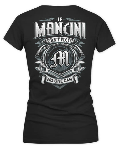 MANCINI AP81-K4-626 - Personalized Ahmed Quote Apparel “If Ahmed Can't Fix It, No One Can” - Women's V-Neck T-Shirt - Black