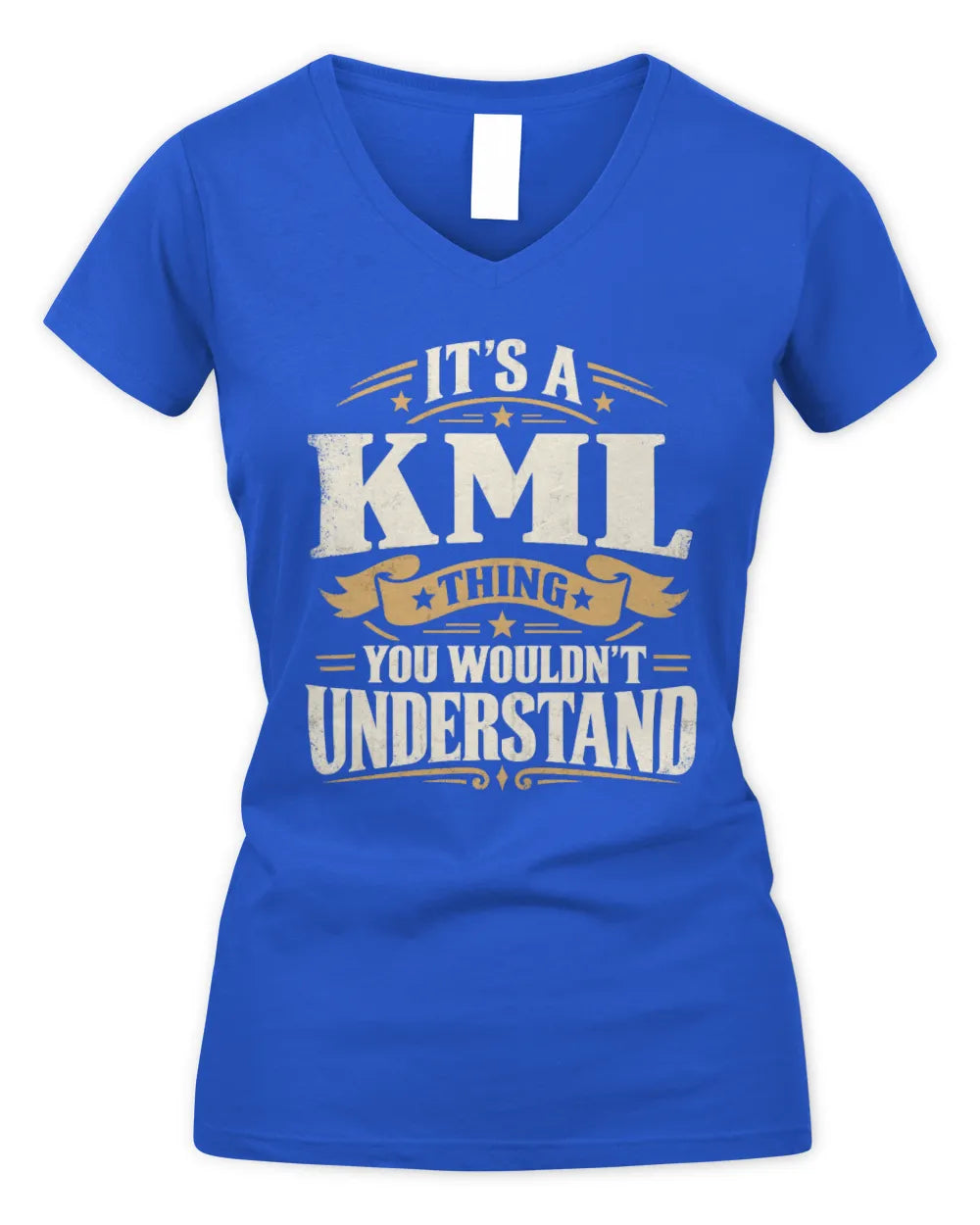 KML P08 TH51 - Personalized “It’s a/an [NAME] Thing – You Wouldn’t Understand” Shirt - Women's V-Neck T-Shirt - Royal