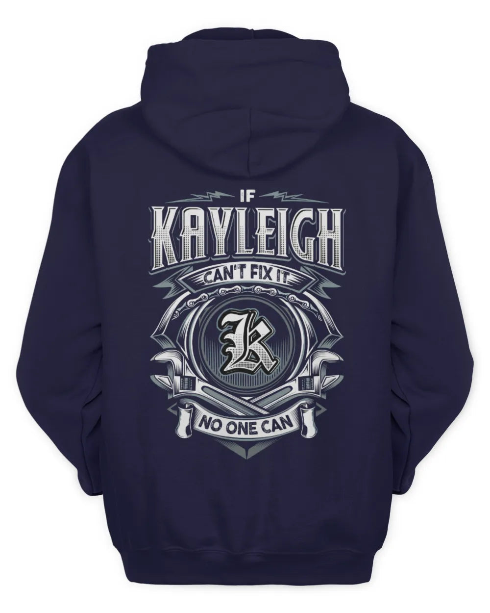 KAYLEIGH AP81-K4-626 - Personalized Ahmed Quote Apparel “If Ahmed Can't Fix It, No One Can” - Unisex Hoodie - Navy