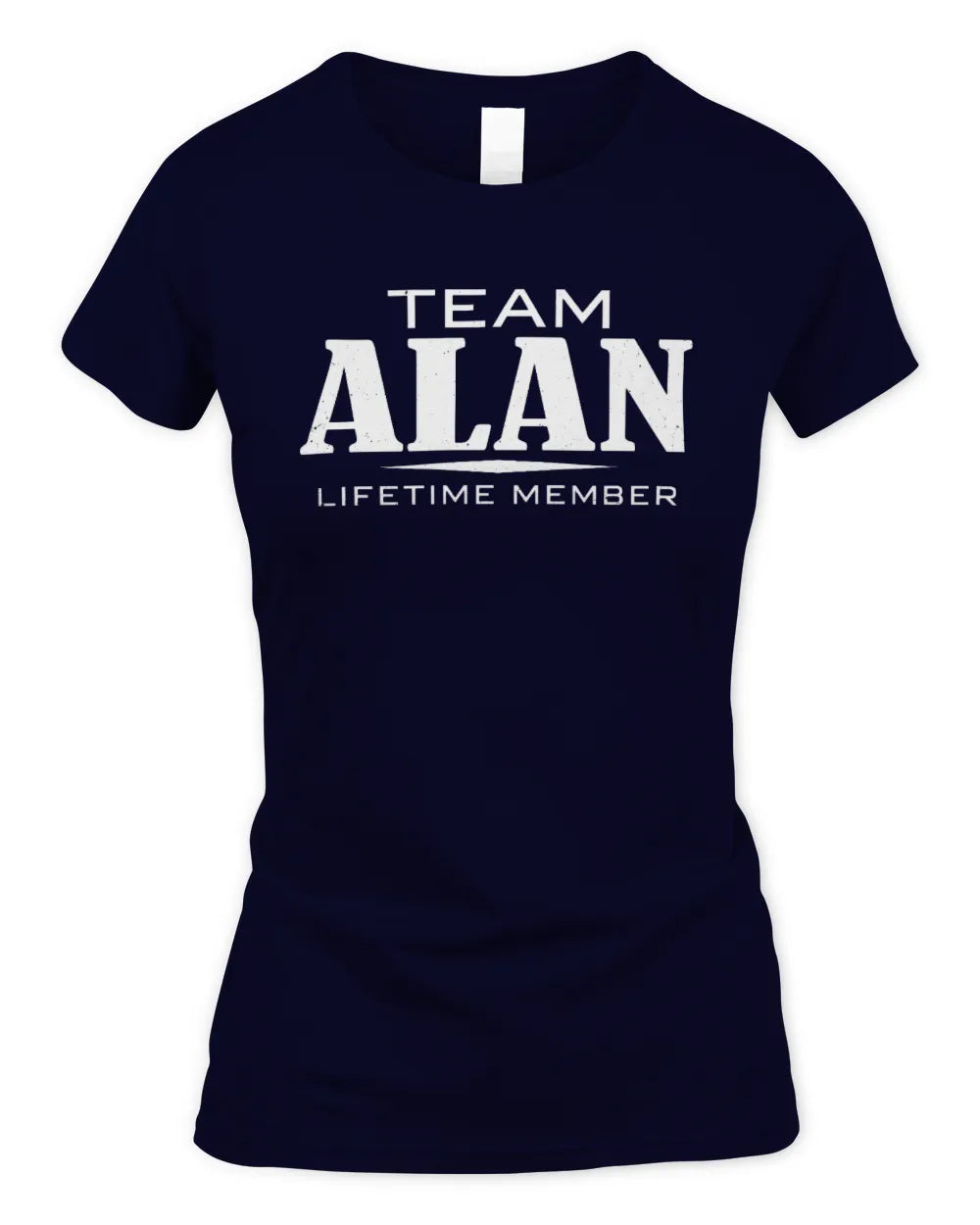 ALAN BL62-K4-128 - Personalized “Team NAME Lifetime Member” - Women's Standard T-Shirt - Navy