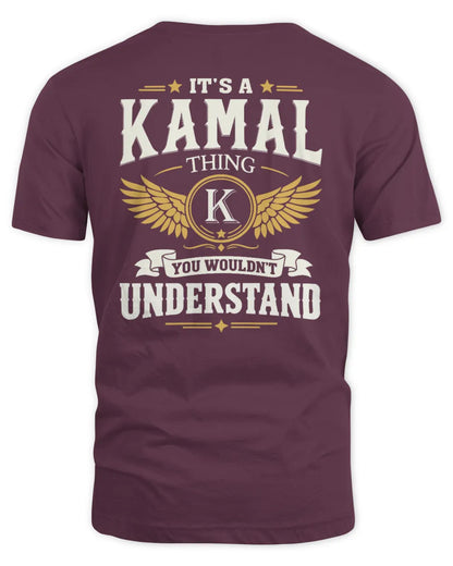 KAMAL KT06-M008 It’s a [NAME] Thing – You Wouldn’t Understand | Personalized Vintage T-Shirt - Unisex Standard T-Shirt - Maroon