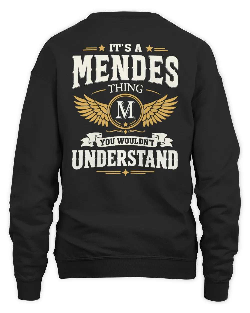 MENDES KT06-M008 It’s a [NAME] Thing – You Wouldn’t Understand | Personalized Vintage T-Shirt - Unisex Sweatshirt - Black