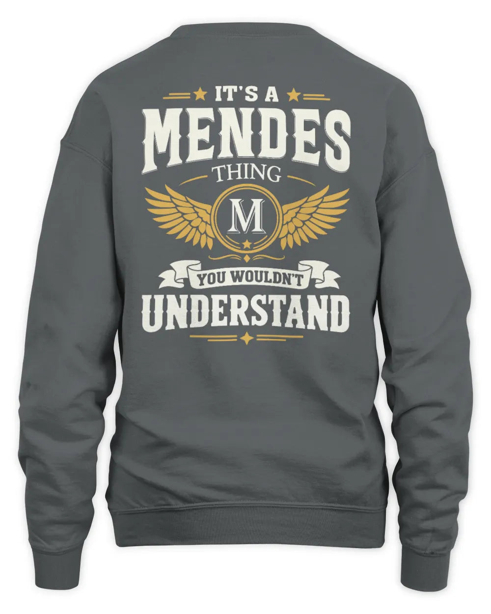 MENDES KT06-M008 It’s a [NAME] Thing – You Wouldn’t Understand | Personalized Vintage T-Shirt - Unisex Sweatshirt - Charcoal