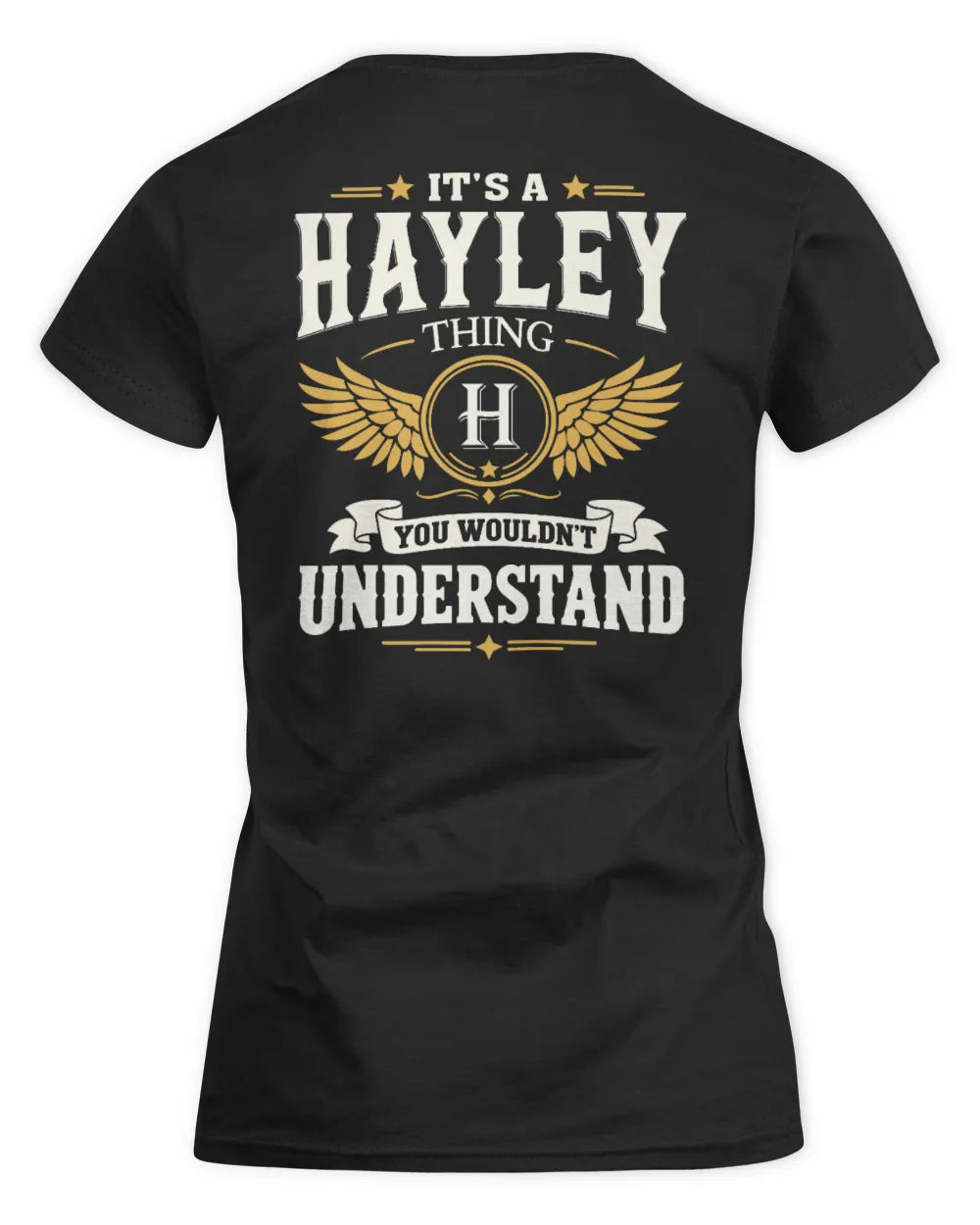 HAYLEY KT06-M008 It’s a [NAME] Thing – You Wouldn’t Understand | Personalized Vintage T-Shirt - Women's Standard T-Shirt - Black