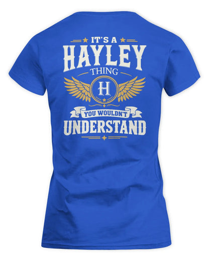 HAYLEY KT06-M008 It’s a [NAME] Thing – You Wouldn’t Understand | Personalized Vintage T-Shirt - Women's Standard T-Shirt - Royal