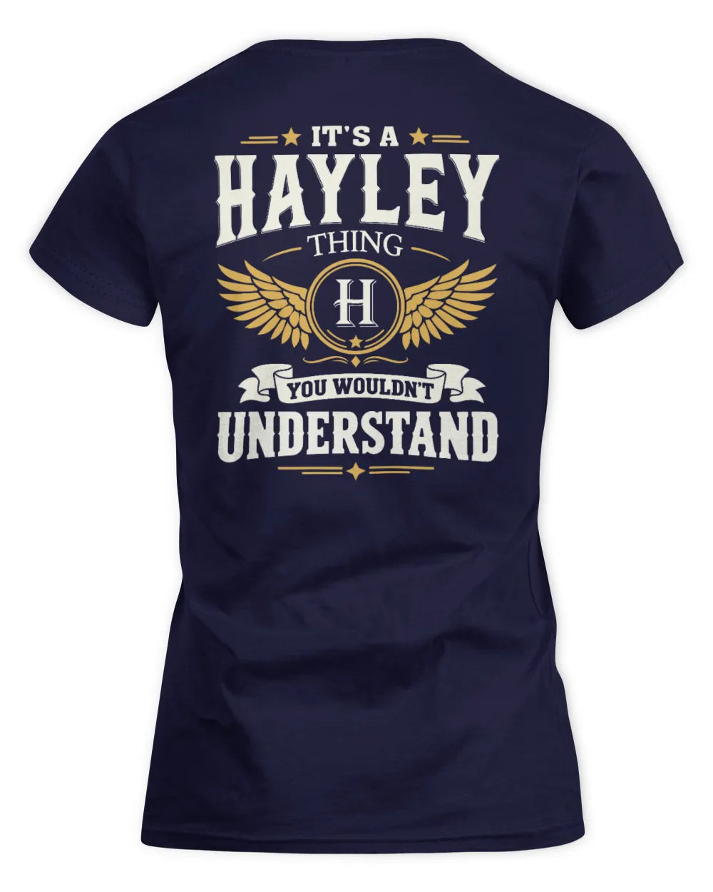 HAYLEY KT06-M008 It’s a [NAME] Thing – You Wouldn’t Understand | Personalized Vintage T-Shirt - Women's Standard T-Shirt - Navy