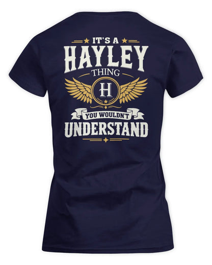 HAYLEY KT06-M008 It’s a [NAME] Thing – You Wouldn’t Understand | Personalized Vintage T-Shirt - Women's Standard T-Shirt - Navy