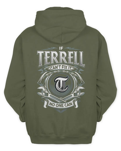 TERRELL AP81-K4-626 - Personalized Ahmed Quote Apparel “If Ahmed Can't Fix It, No One Can” - Unisex Hoodie - Military Green