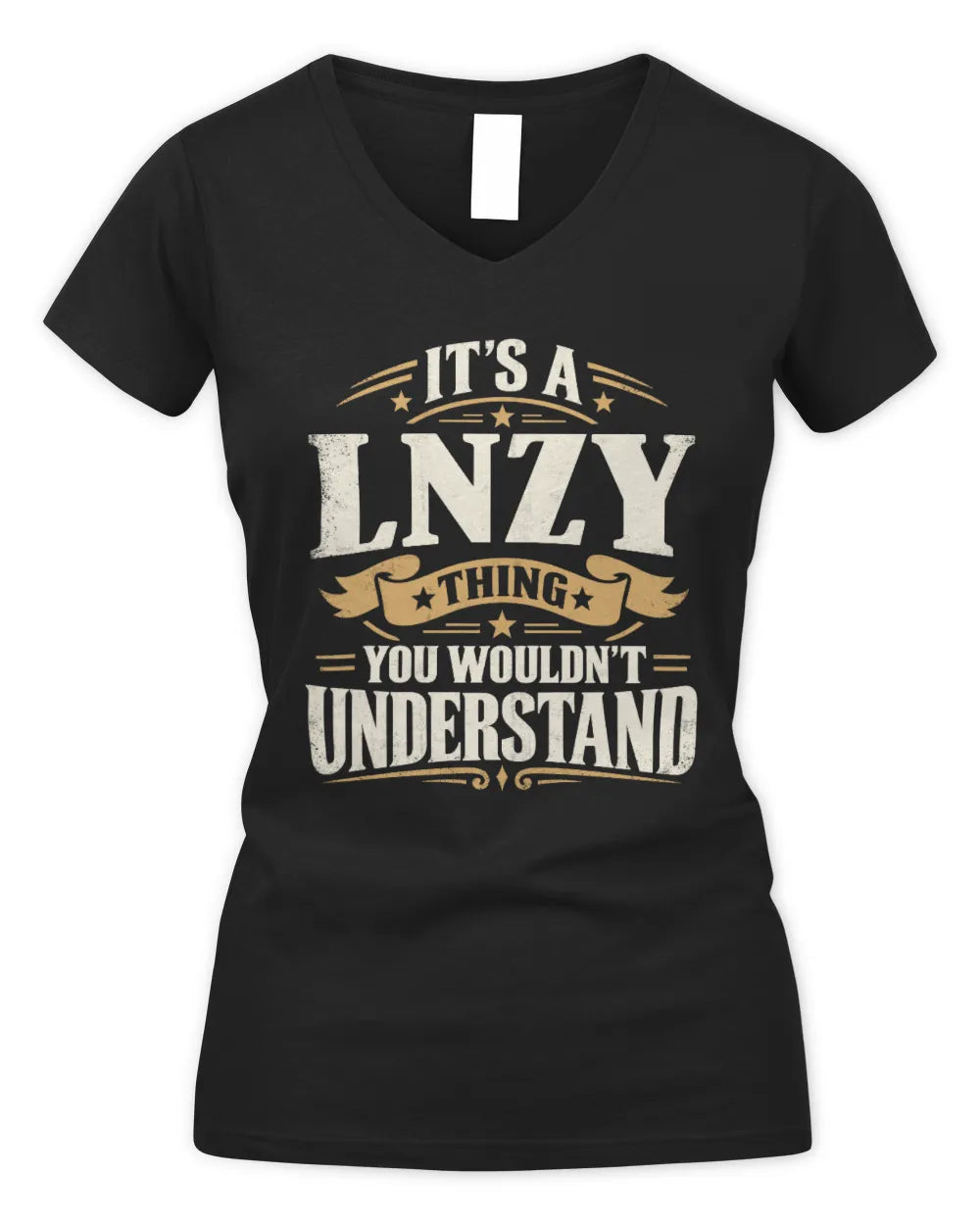 LNZY P08 TH51 - Personalized “It’s a/an [NAME] Thing – You Wouldn’t Understand” Shirt - Women's V-Neck T-Shirt - Black