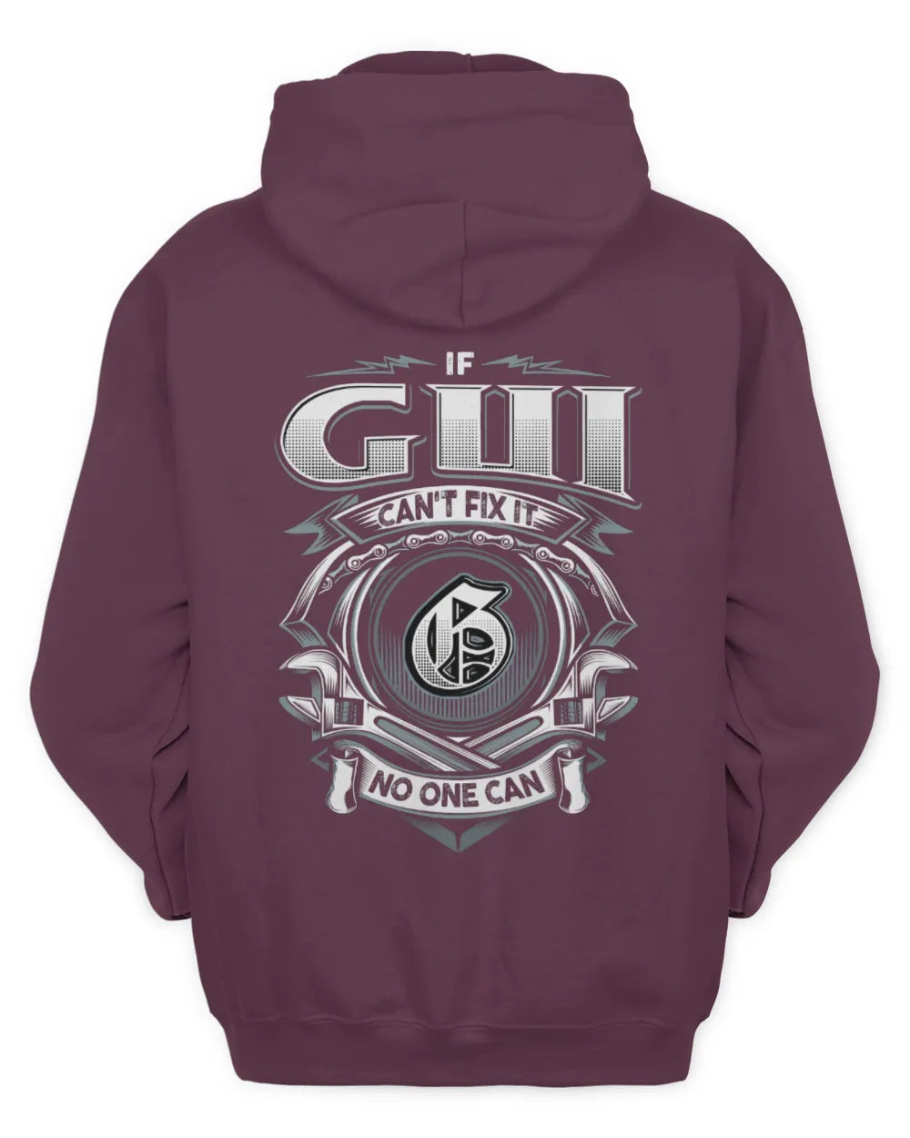 GUI AP81-K4-626 - Personalized Ahmed Quote Apparel “If Ahmed Can't Fix It, No One Can” - Unisex Hoodie - Maroon