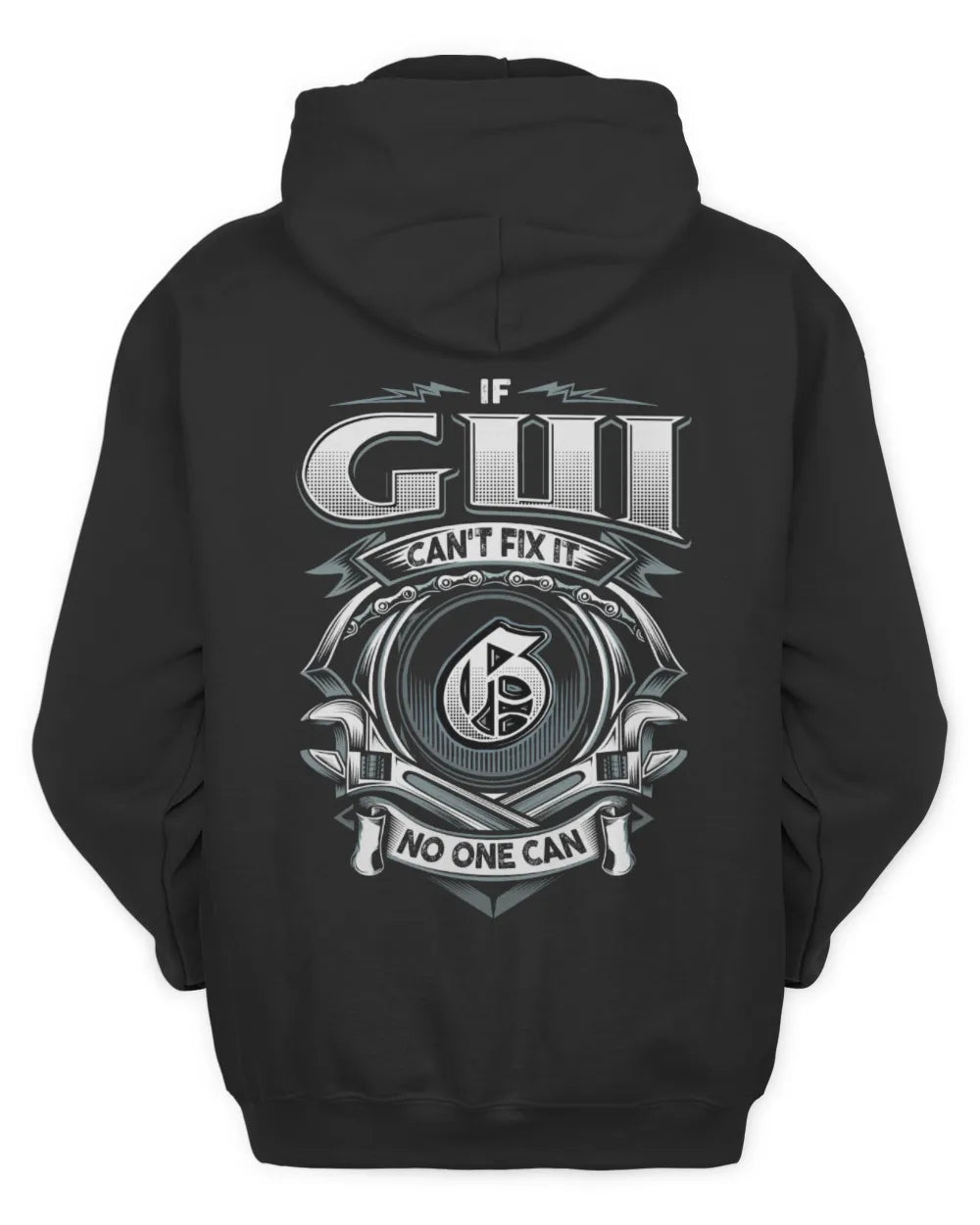 GUI AP81-K4-626 - Personalized Ahmed Quote Apparel “If Ahmed Can't Fix It, No One Can” - Unisex Hoodie - Black