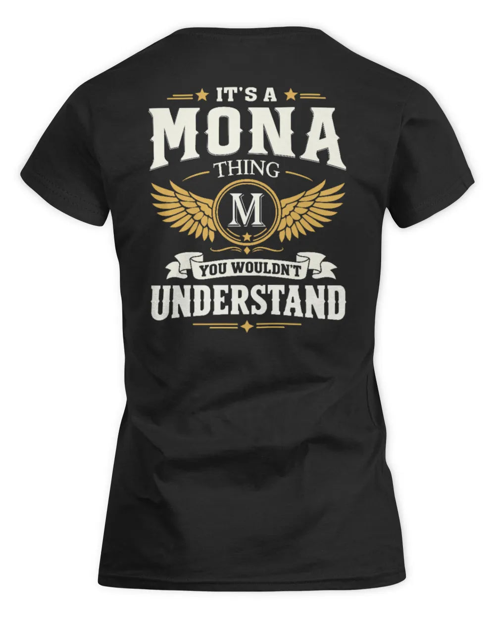 MONA KT06-M008 It’s a [NAME] Thing – You Wouldn’t Understand | Personalized Vintage T-Shirt - Women's Standard T-Shirt - Black