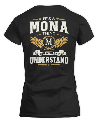 MONA KT06-M008 It’s a [NAME] Thing – You Wouldn’t Understand | Personalized Vintage T-Shirt - Women's Standard T-Shirt - Black