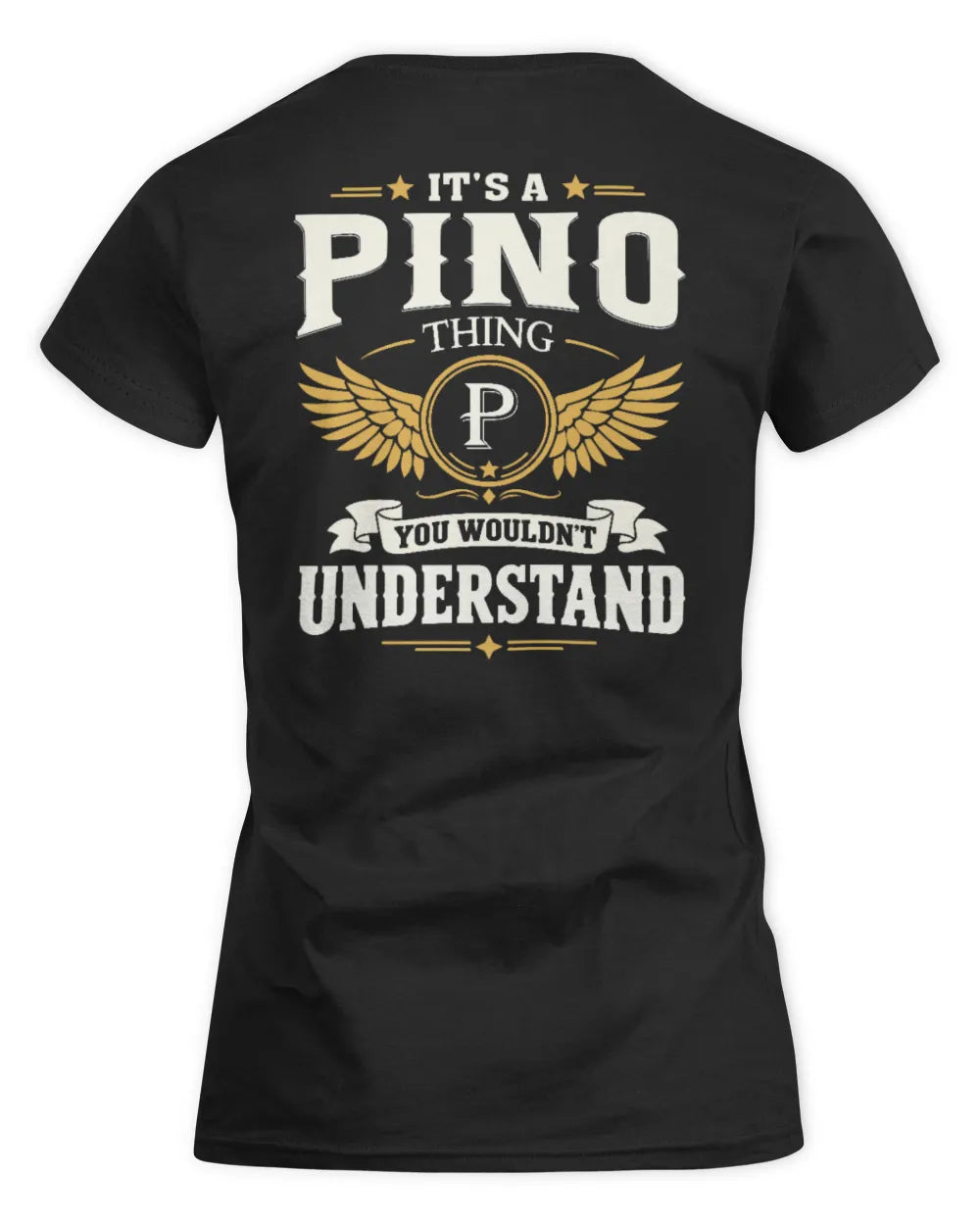 PINO KT06-M008 It’s a [NAME] Thing – You Wouldn’t Understand | Personalized Vintage T-Shirt - Women's Standard T-Shirt - Black