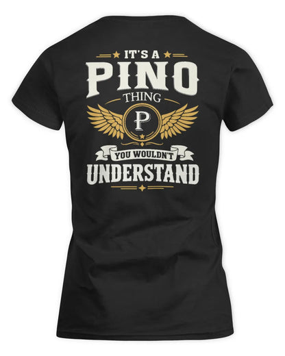 PINO KT06-M008 It’s a [NAME] Thing – You Wouldn’t Understand | Personalized Vintage T-Shirt - Women's Standard T-Shirt - Black