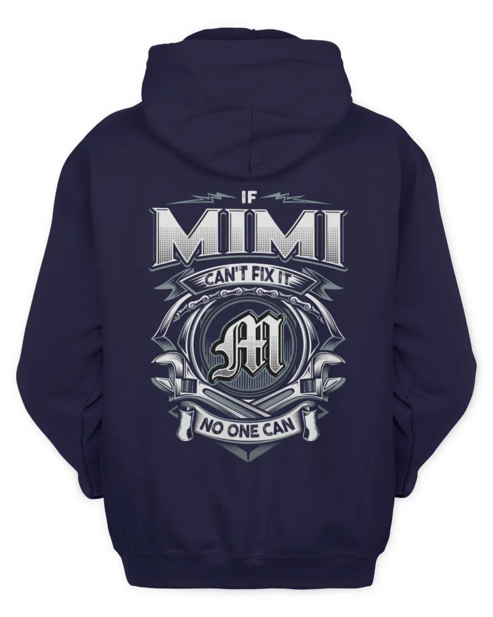 MIMI AP81-K4-626 - Personalized Ahmed Quote Apparel “If Ahmed Can't Fix It, No One Can” - Unisex Hoodie - Navy
