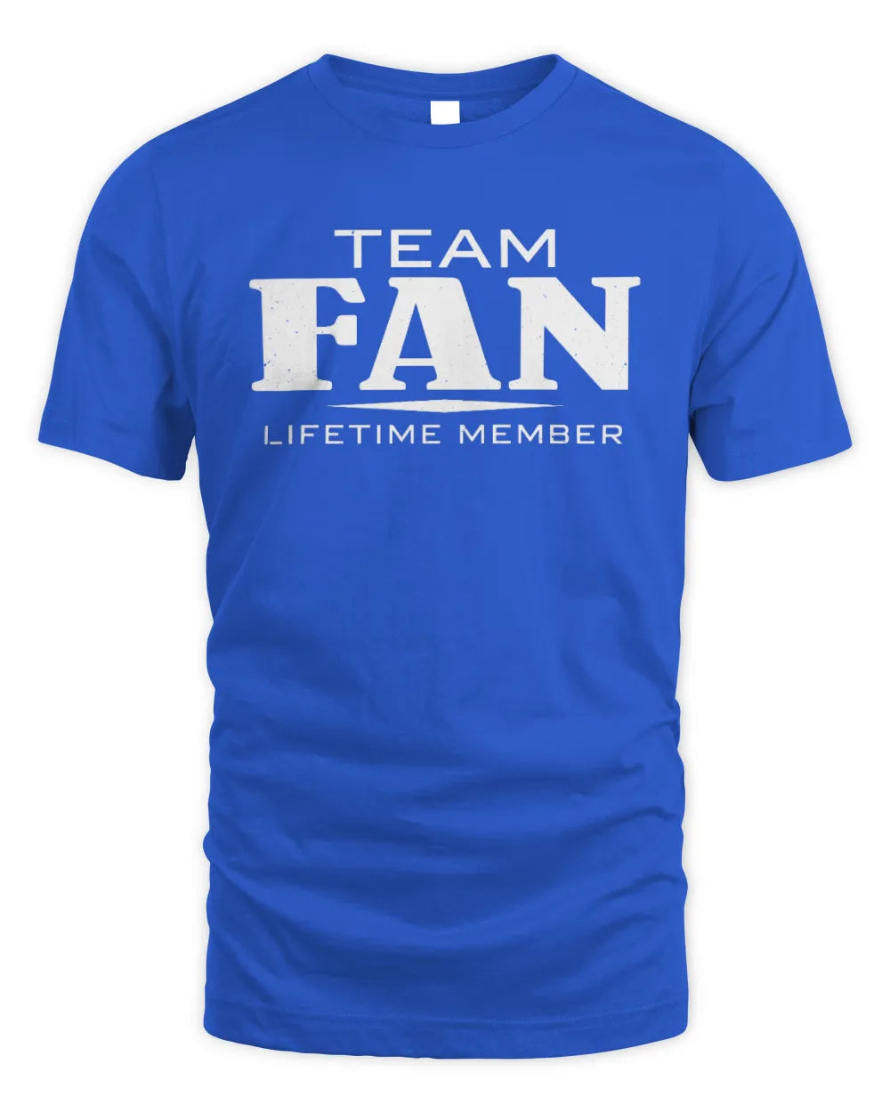 FAN BL62-K4-128 - Personalized “Team NAME Lifetime Member” - Unisex Standard T-Shirt - Royal