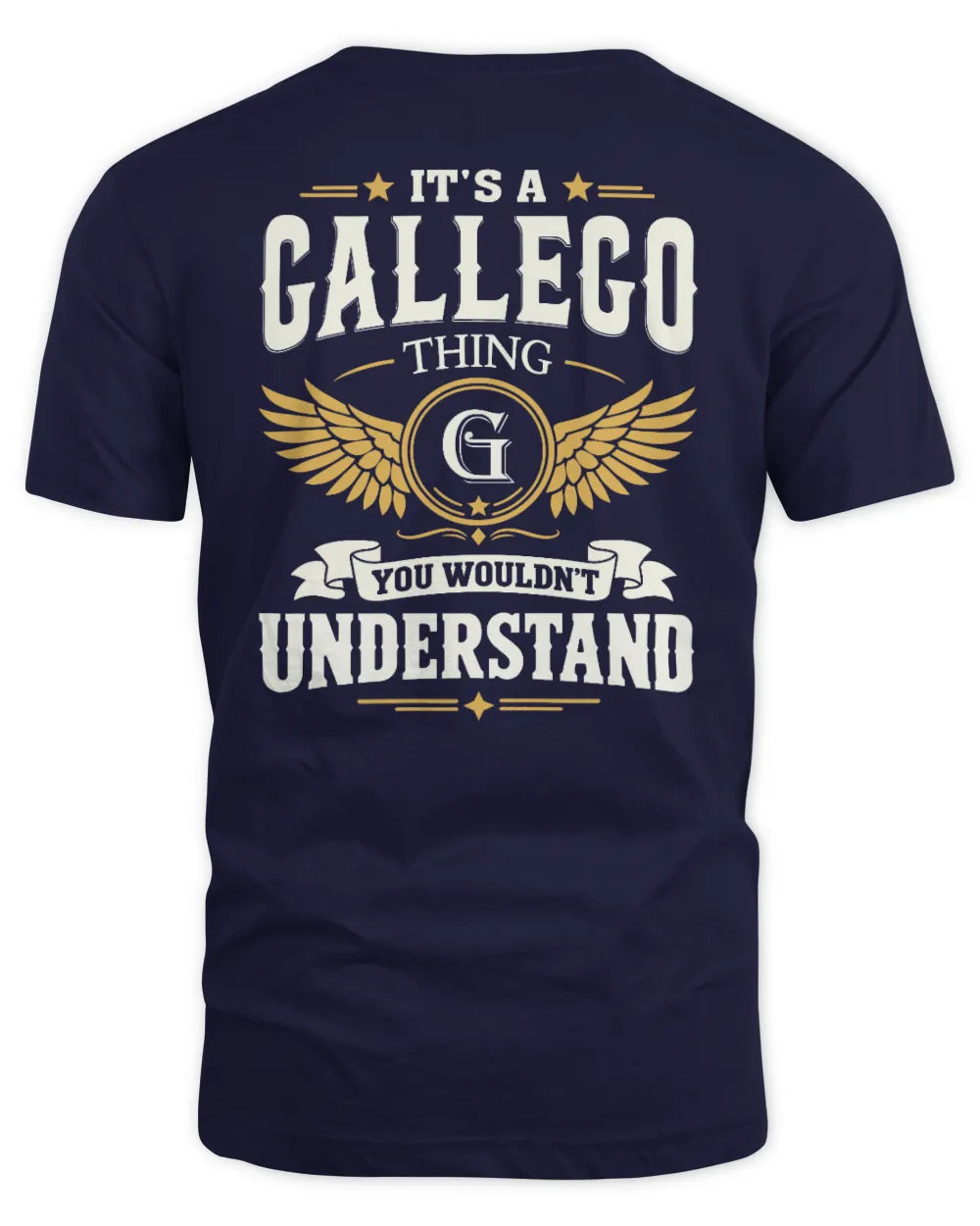 GALLEGO KT06-M008 It’s a [NAME] Thing – You Wouldn’t Understand | Personalized Vintage T-Shirt - Unisex Standard T-Shirt - Navy