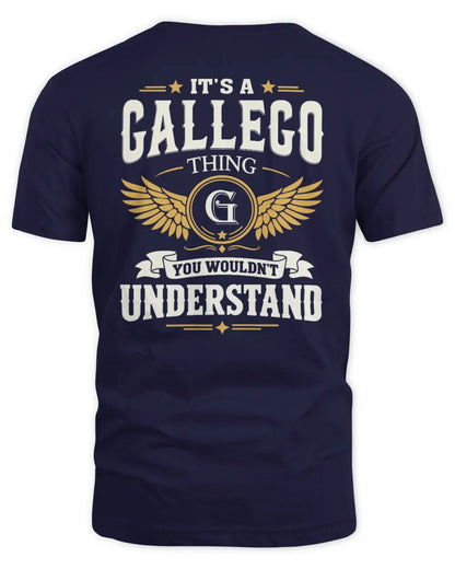 GALLEGO KT06-M008 It’s a [NAME] Thing – You Wouldn’t Understand | Personalized Vintage T-Shirt - Unisex Standard T-Shirt - Navy