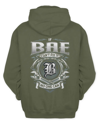 BAE AP81-K4-626 - Personalized Ahmed Quote Apparel “If Ahmed Can't Fix It, No One Can” - Unisex Hoodie - Military Green