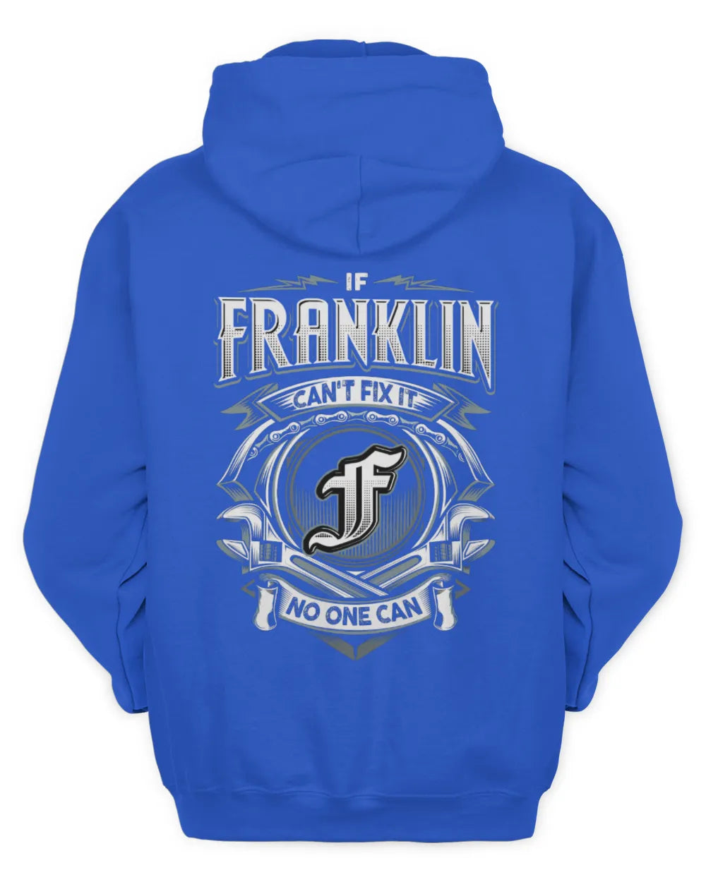 FRANKLIN AP81-K4-626 - Personalized Ahmed Quote Apparel “If Ahmed Can't Fix It, No One Can” - Unisex Hoodie - Royal