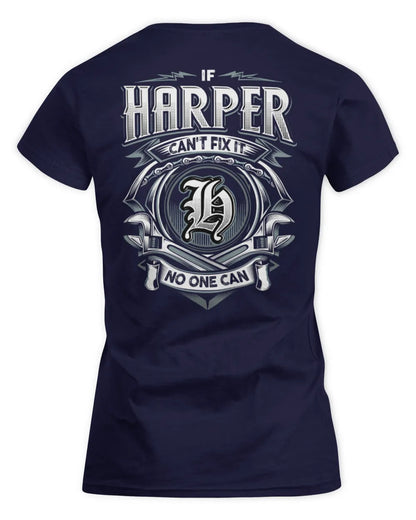 HARPER AP81-K4-626 - Personalized Ahmed Quote Apparel “If Ahmed Can't Fix It, No One Can” - Women's Standard T-Shirt - Navy